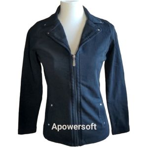 Karen Scott Sport Lightweight Black Jacket Petite